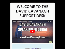 Tablet Screenshot of davidcavanaghsupport.com